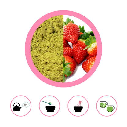 Premium Strawberry Matcha Tea