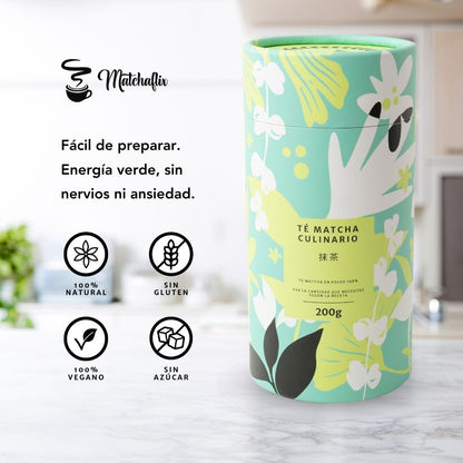 Té Matcha Culinario 200g para 50 Recetas