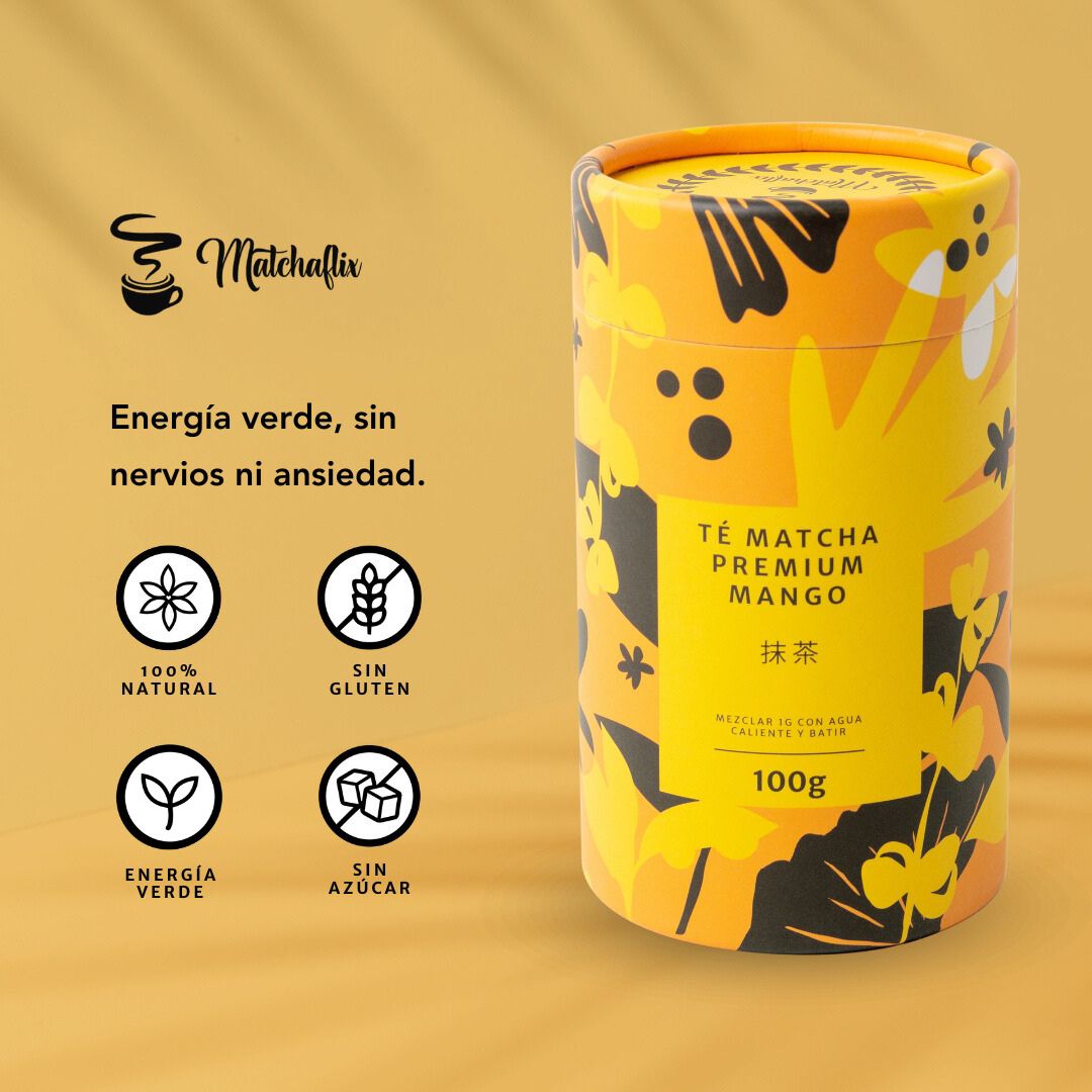 Premium Mango Matcha Tea