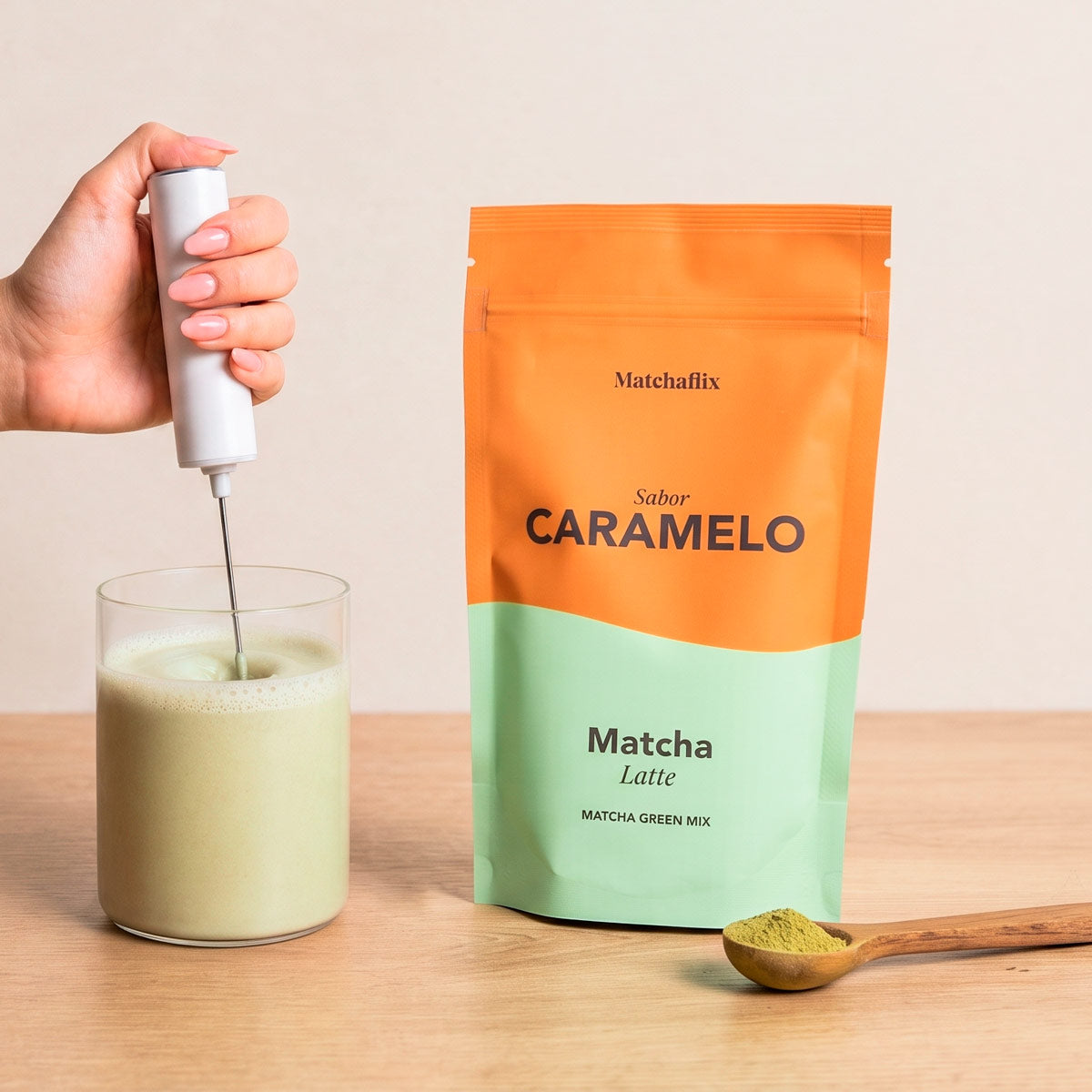 Matcha Latte Caramelo