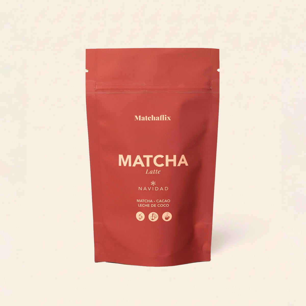 Matcha latte de Noël
