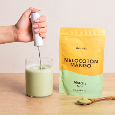 Peach & Mango Matcha Latte