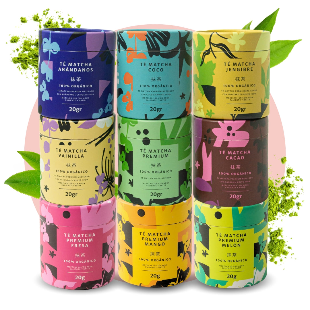 Pack of 9 Flavors - 100% Premium Matcha Tea Tasting