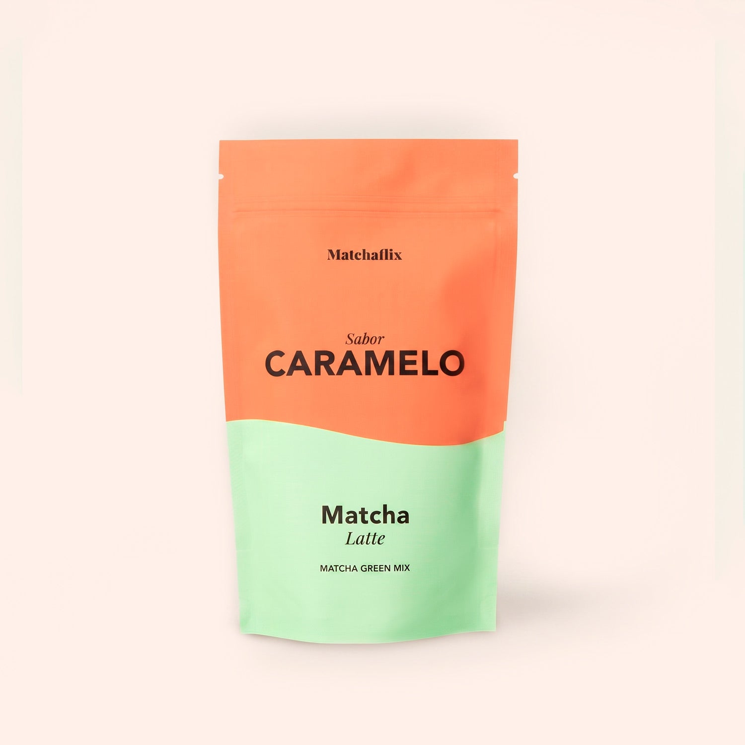 Matcha latte au caramel