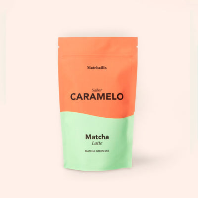 Matcha latte au caramel